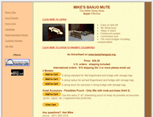 Tablet Screenshot of mikesbanjomute.com